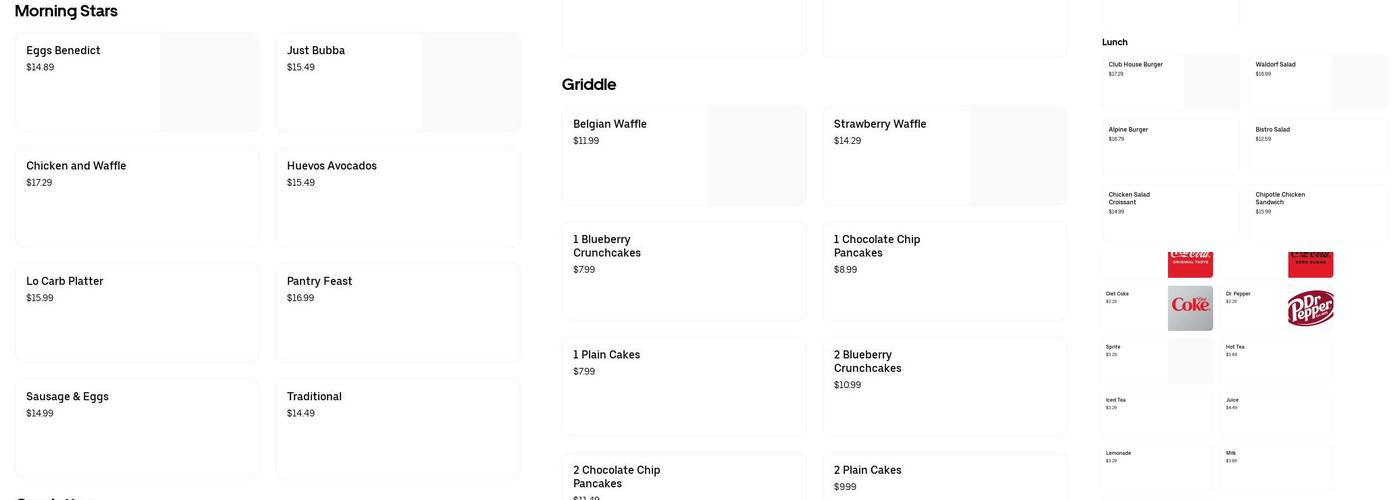 J. Christopher's Menu