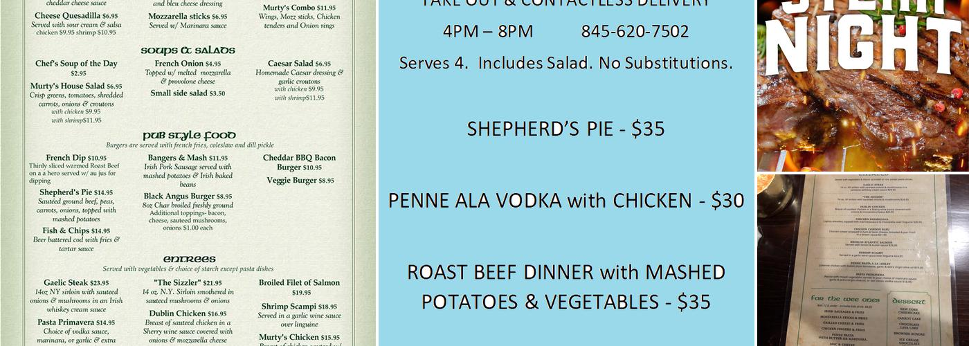 Murty's Publick House Menu