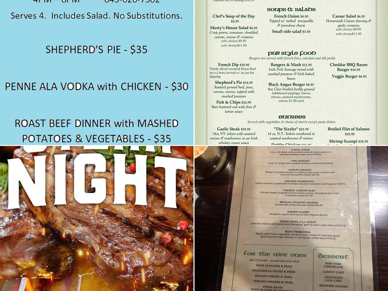 Murty's Publick House Menu