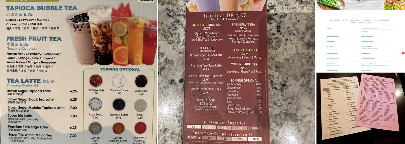 Cho Cho San Noodle House Menu