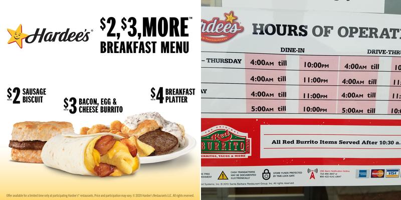 Hardee’s Menu