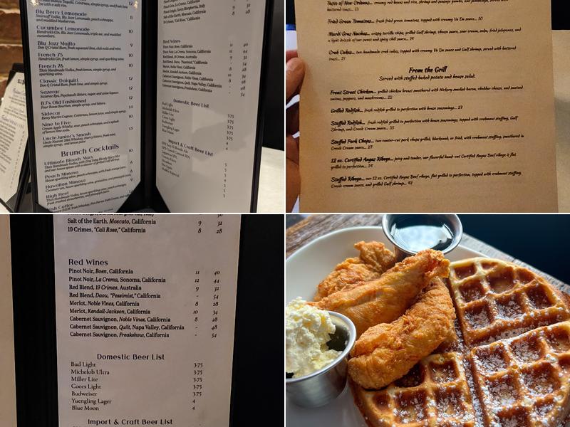 Blu Jazz Cafe Menu