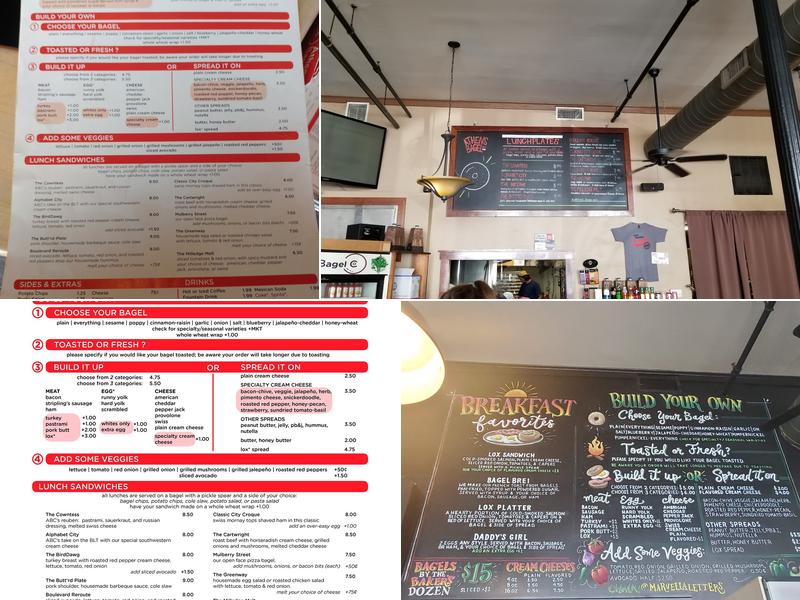 Athens Bagel Company Menu