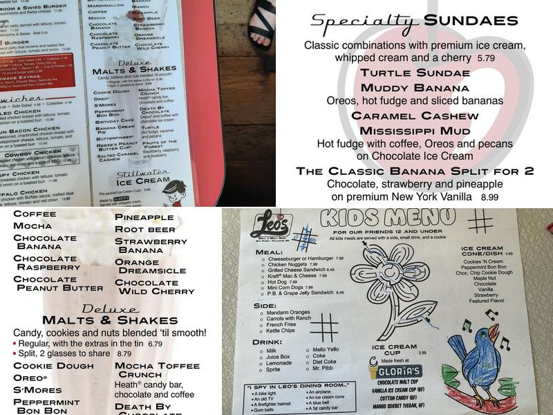 Leo's Grill & Malt Shop Menu