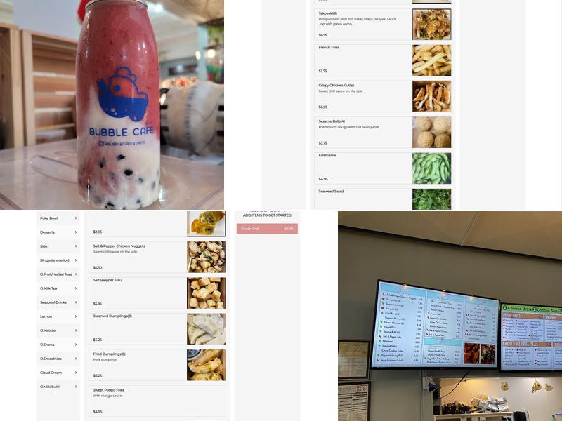 Bubble Cafe Menu
