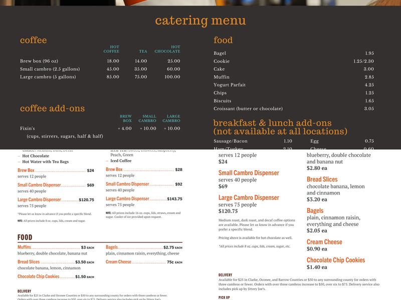 Jittery Joe's Coffee - Alps Village Menu