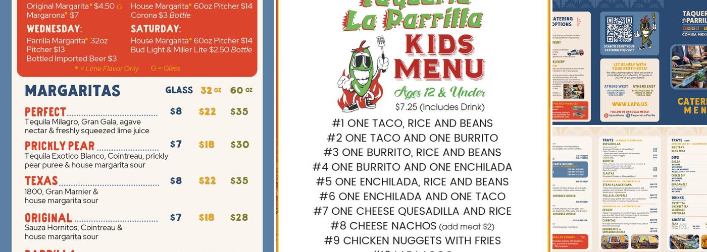 Taqueria La Parrilla Menu