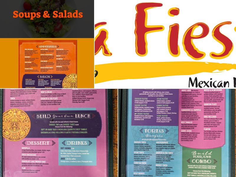 La Fiesta Menu