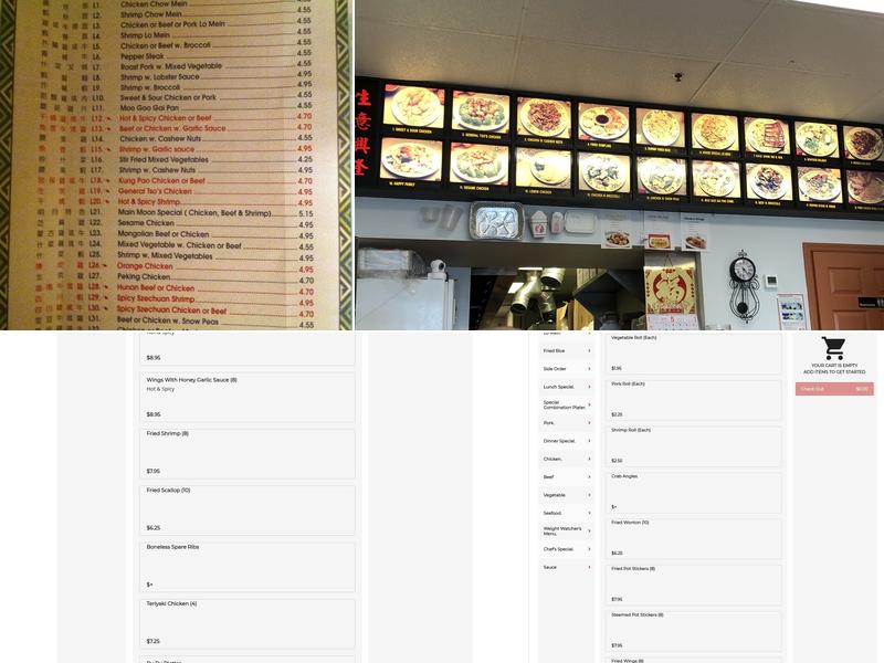 Main Moon Restaurant Menu