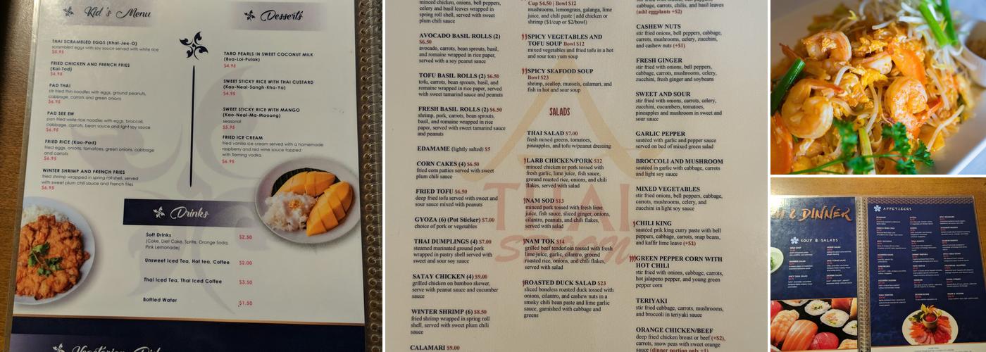Thai Spoon Menu