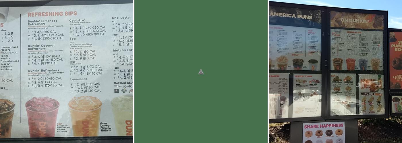 Dunkin' Menu