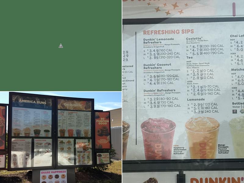 Dunkin' Menu