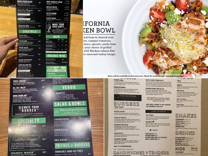 Hopdoddy Burger Bar Menu