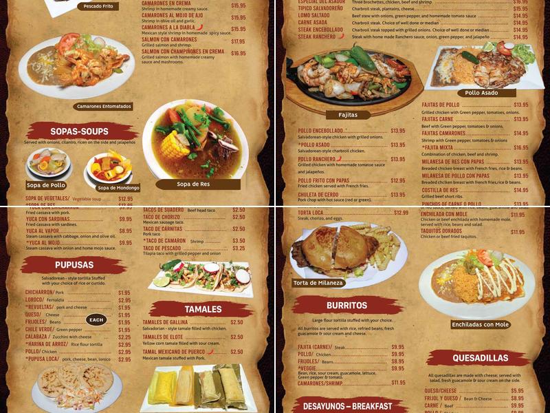 El Asador Restaurant Menu