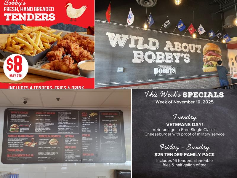 Cheeseburger Bobby's Menu