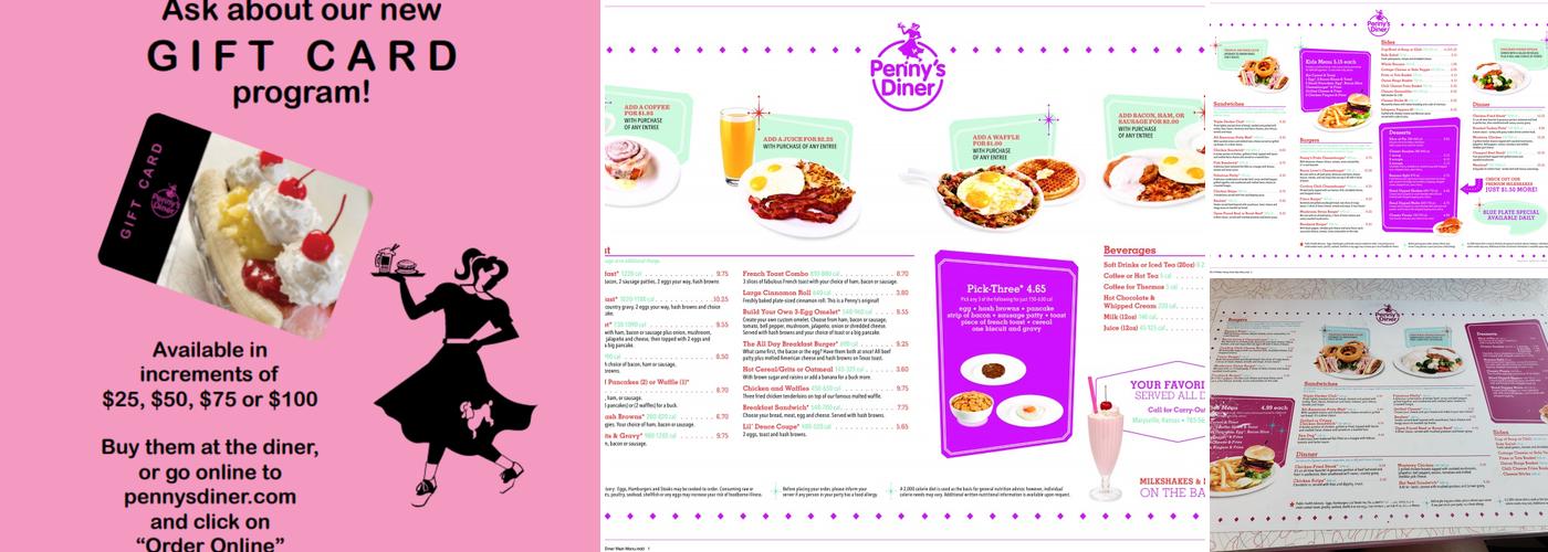Penny's Diner Menu