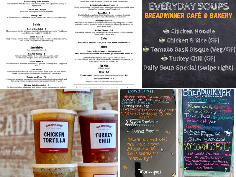 Breadwinner Menu