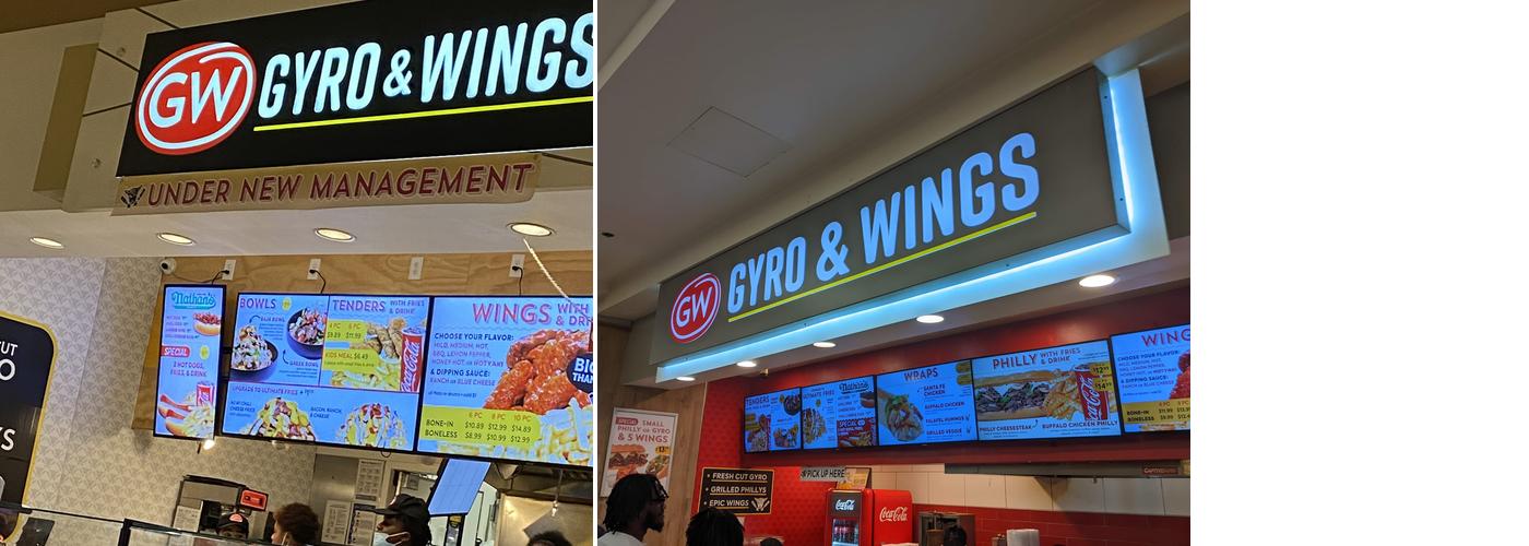 GW Gyro & Wings Menu
