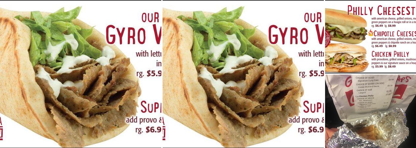 Great Wraps Menu