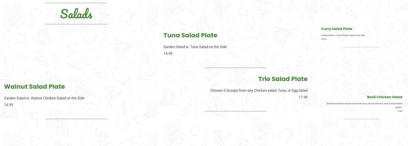 Cafe at Pharr Menu