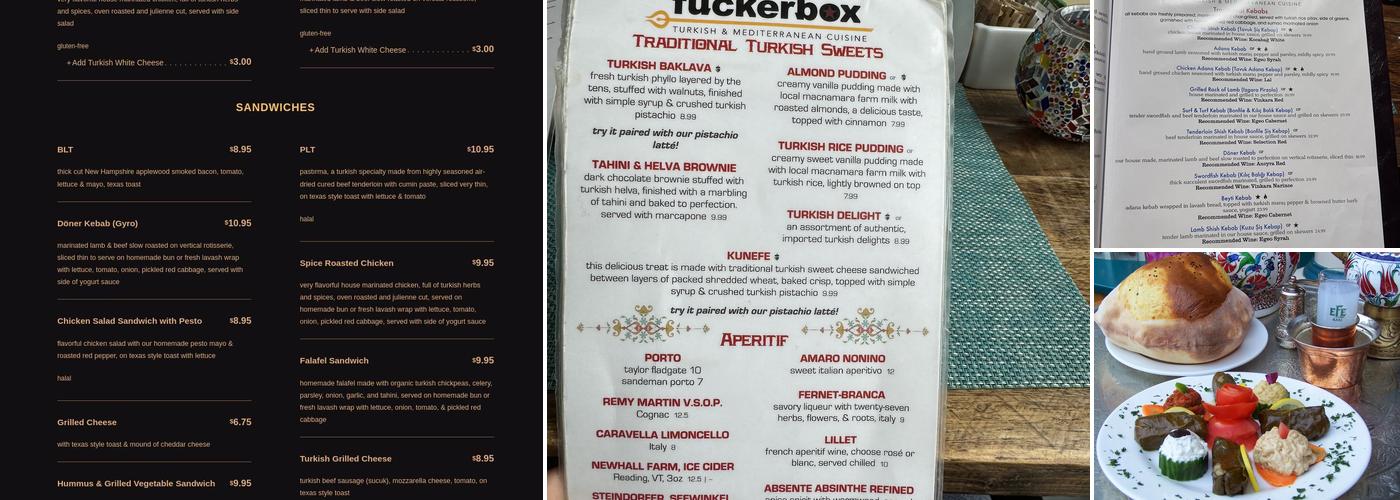 Tuckerbox Menu