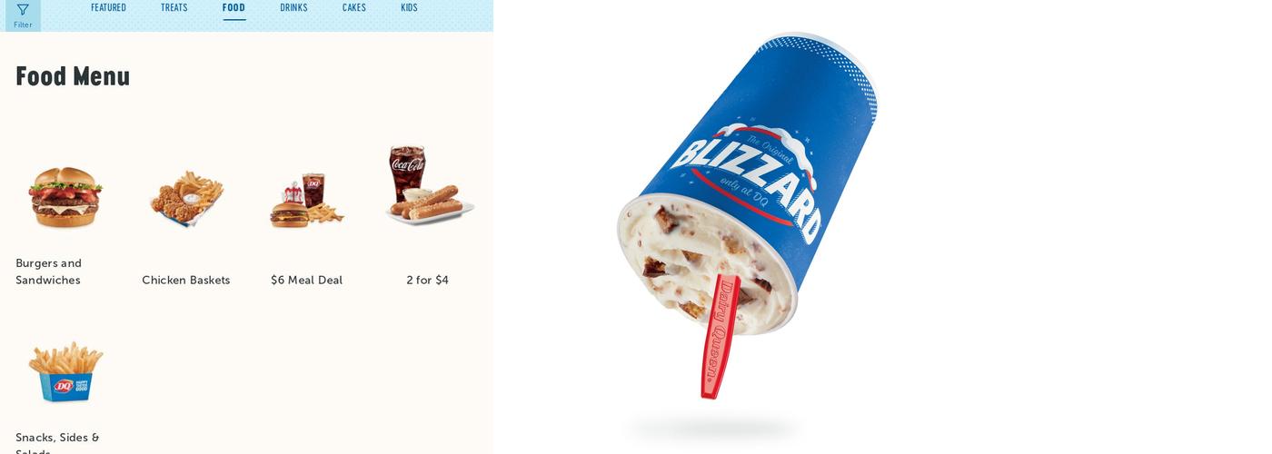 Dairy Queen Grill & Chill Menu