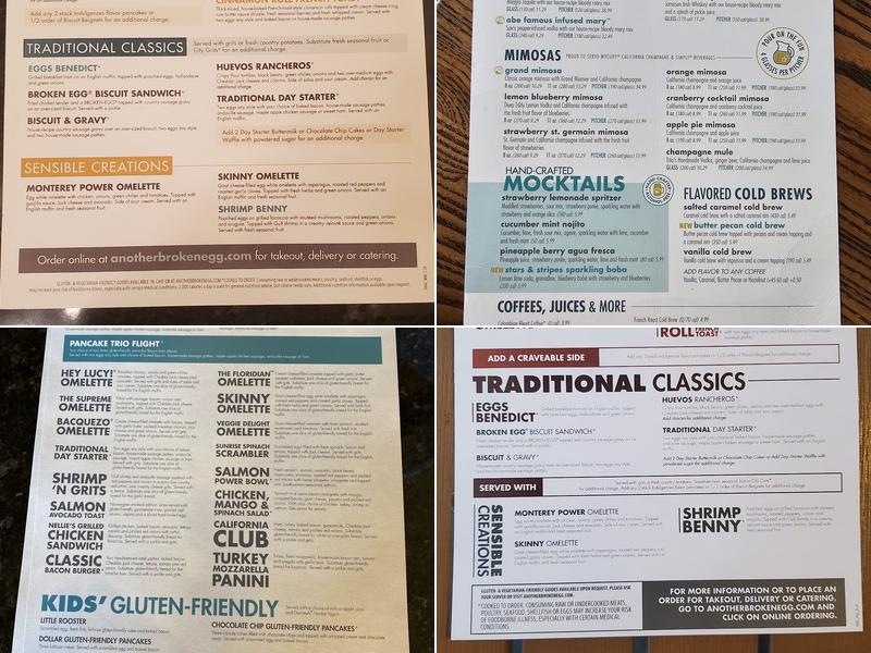 Another Broken Egg Cafe Menu
