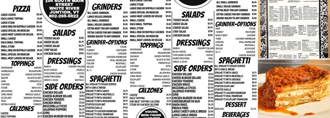 C & S Pizza Menu