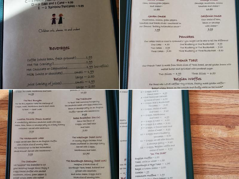 Viddles and Joe Menu