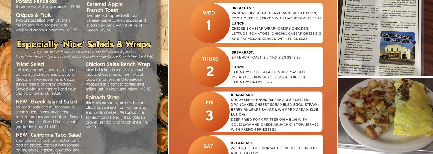 Minnesota Nice Cafe Menu