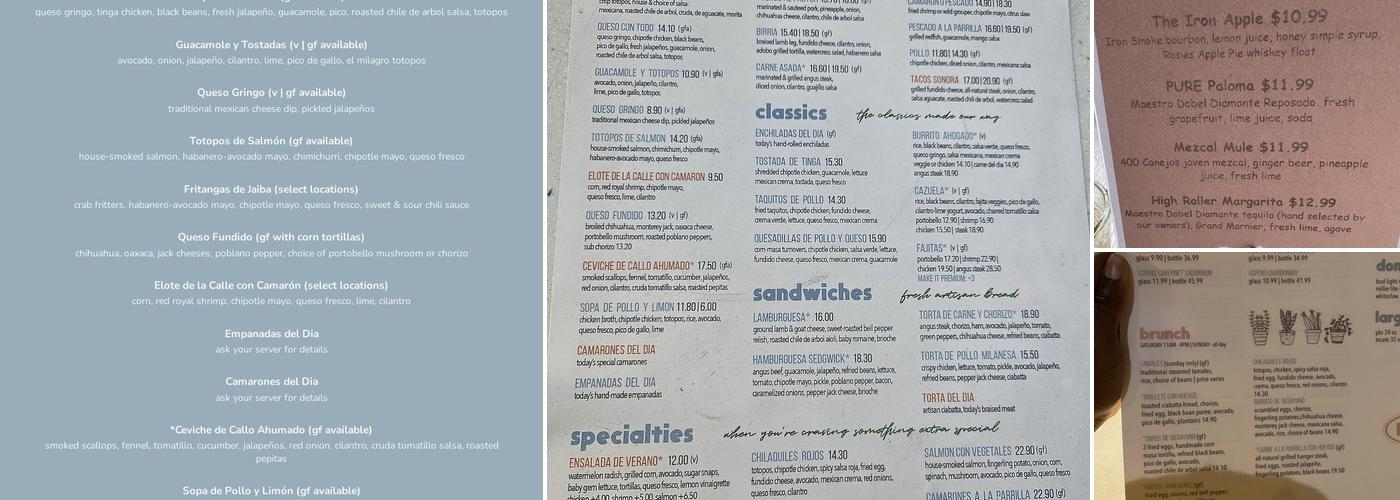 Pure Taqueria Brookhaven Menu