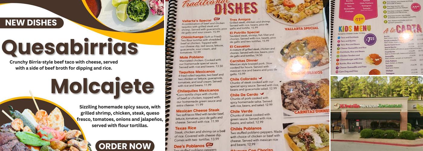 El Potrillo Mexican Restaurant Menu