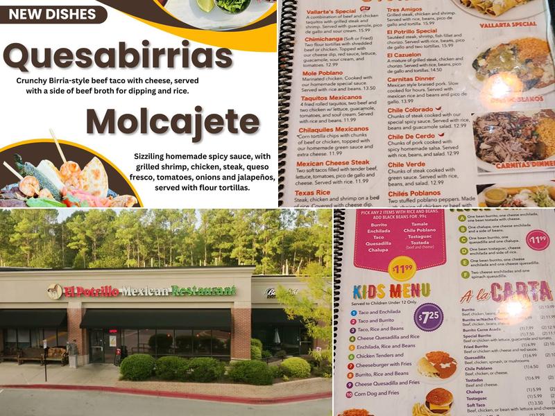 El Potrillo Mexican Restaurant Menu