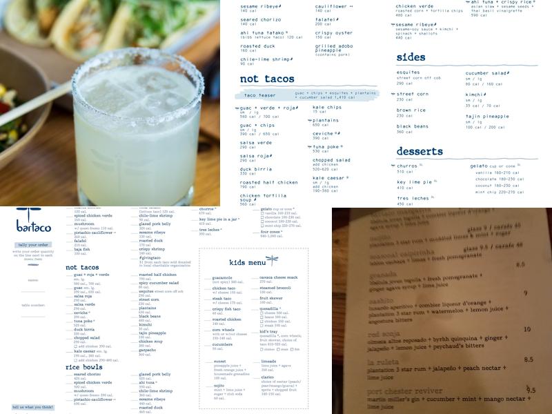 bartaco Menu