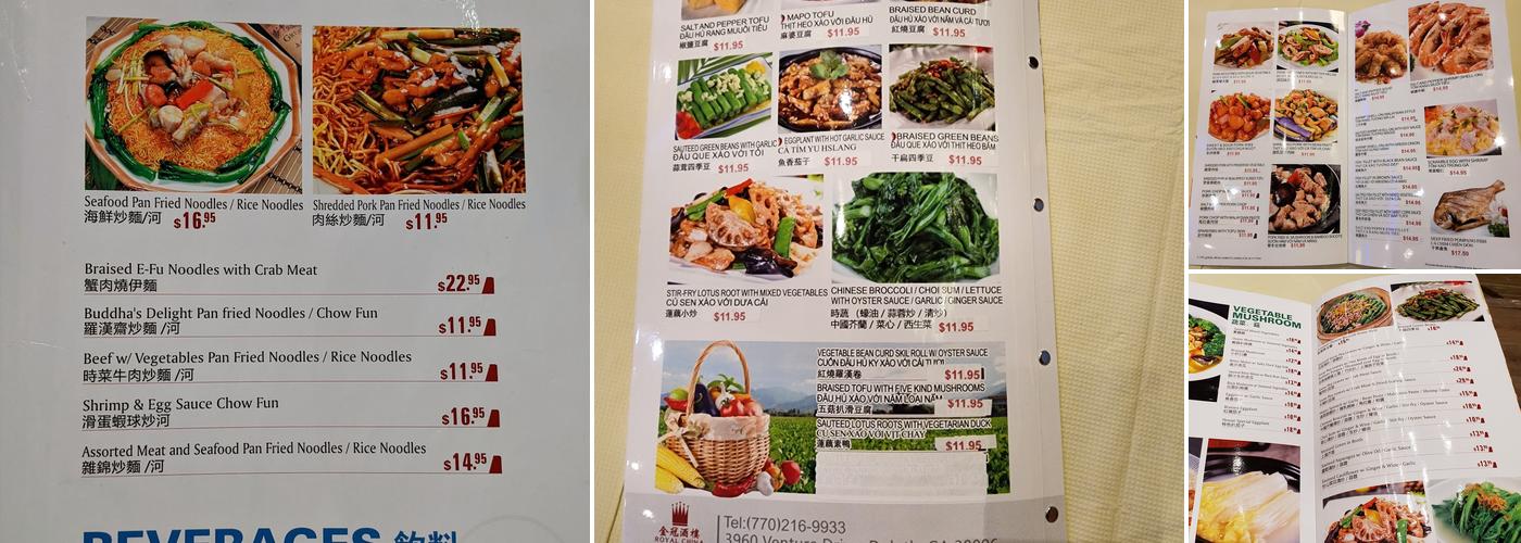 Royal China Restaurant Menu