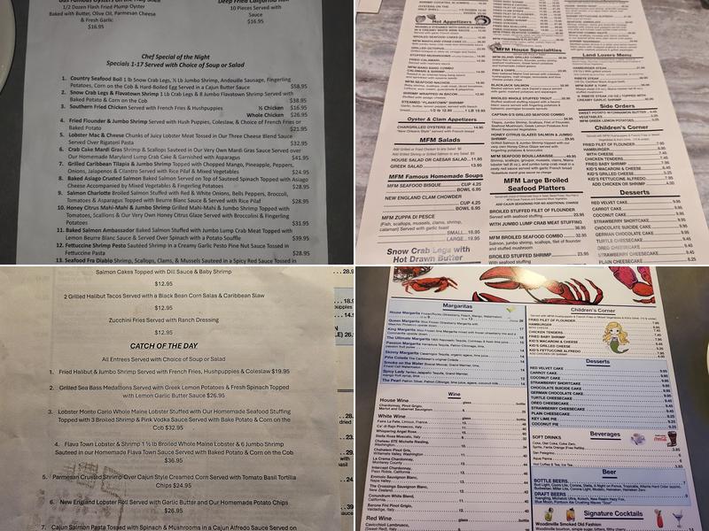 Marietta Fish Market Menu