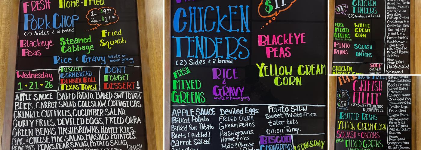 Tiffany's Kitchen Menu