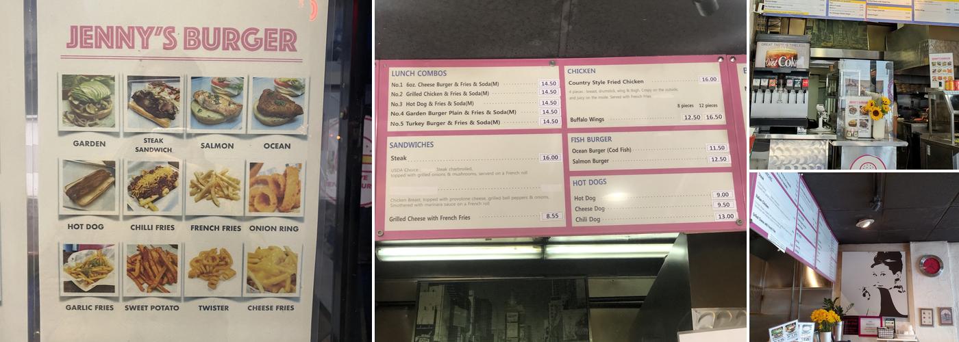 Jenny's Burger Menu