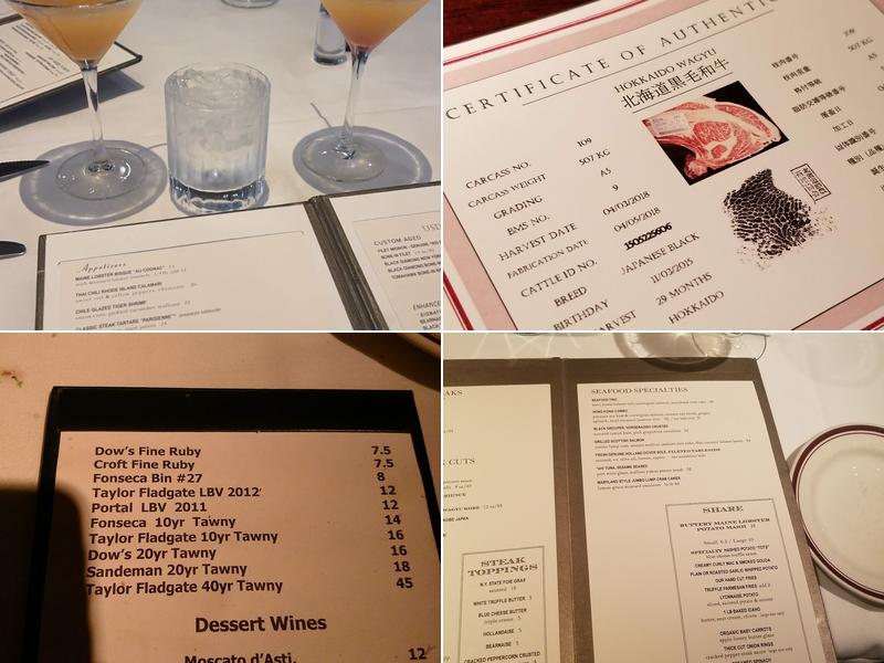 Chops & Lobster Bar Menu