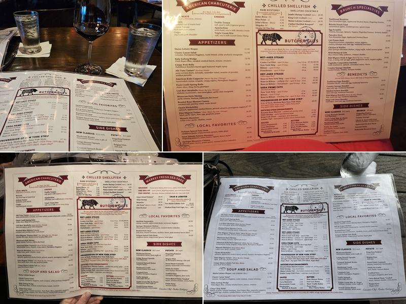 Little Alley Steak Menu