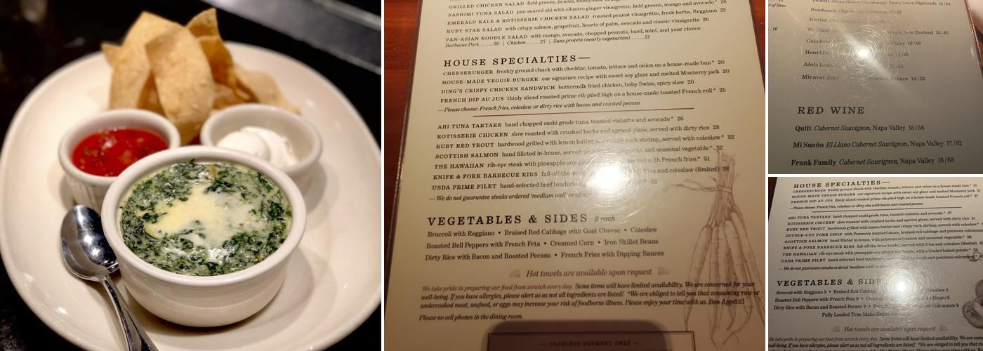 Houston's Menu