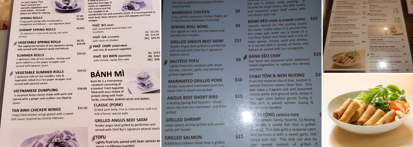 The Rolling Spring Roll (Syosset) Menu