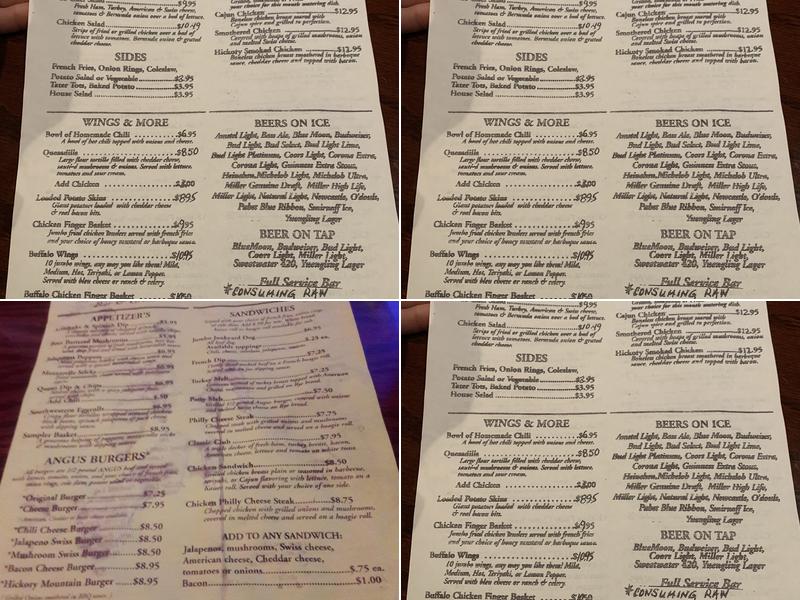 Kastaways Food & Spirits Menu