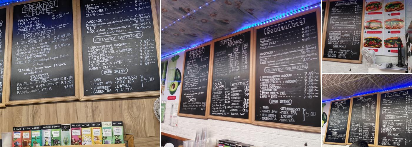 Fresh Brew Coffee Menu