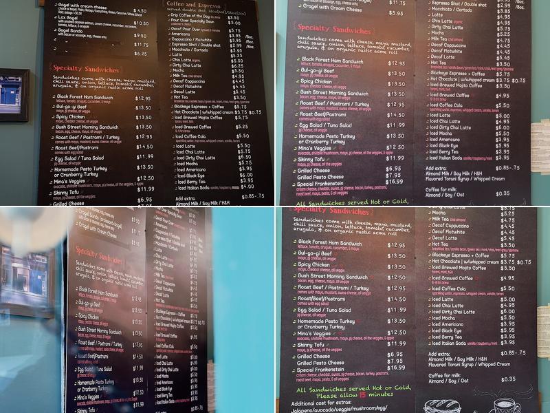 BeanStalk Cafe Menu