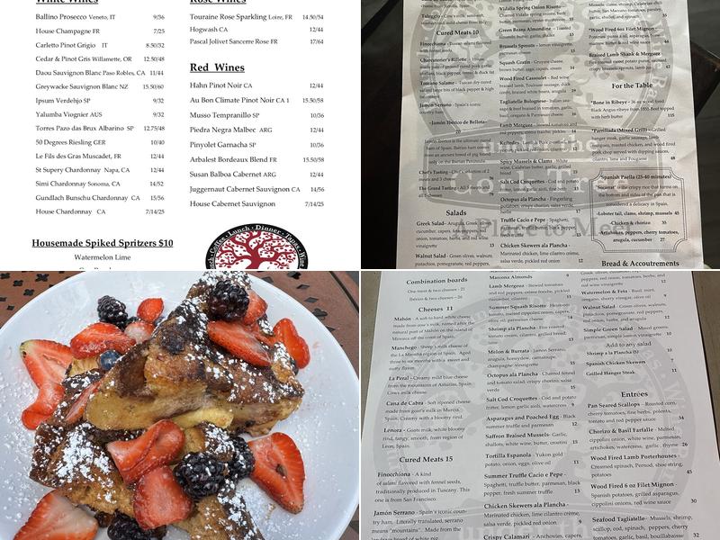 Under The Cork Tree Menu