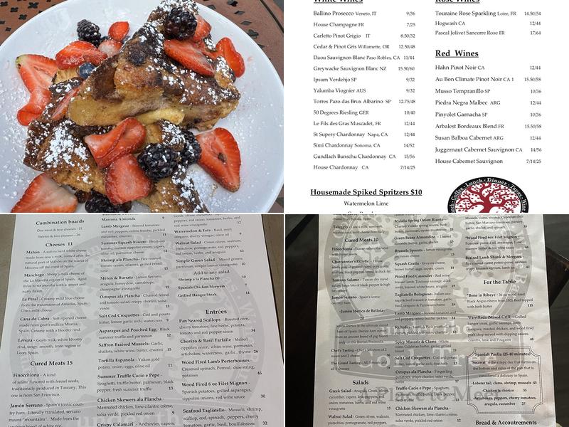 Under The Cork Tree Menu