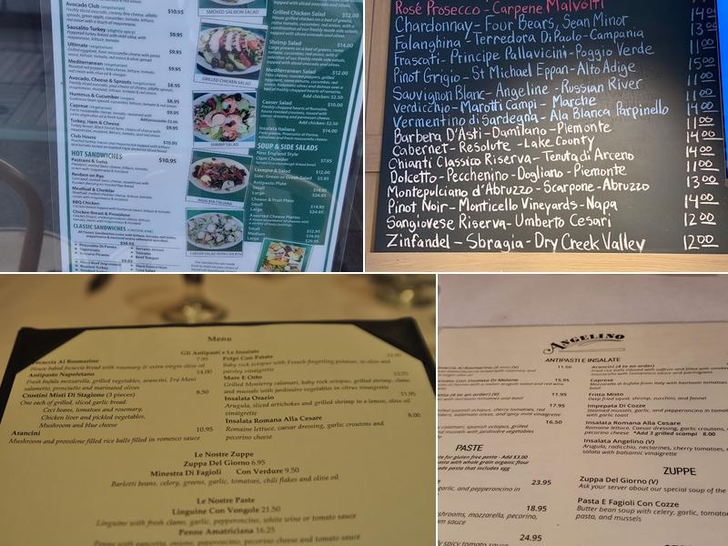 Angelino Restaurant Menu