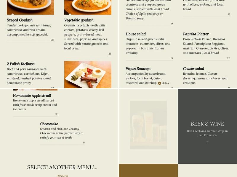 Paprika Menu