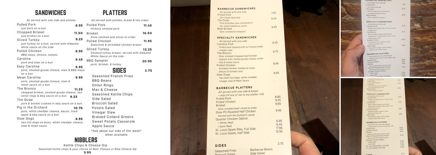 Brothers Restaurant Menu